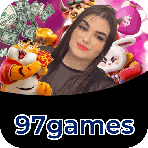 Plataforma 97games mostrando interface moderna, jogos certificados e recursos de segurança licenciados